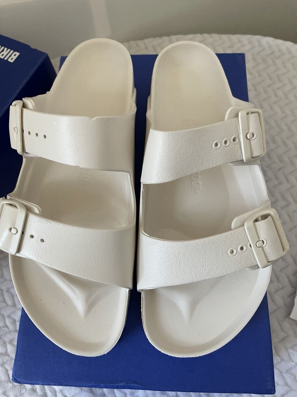 Birkenstock Arizona EVA Eggshell Slide EU 41 Mens US 8 Womens 10 Regular Fit